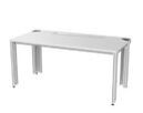 SybaPro system table with power supply ducting in legs+cable duct with flap, 1200 x 760 x 800 mm