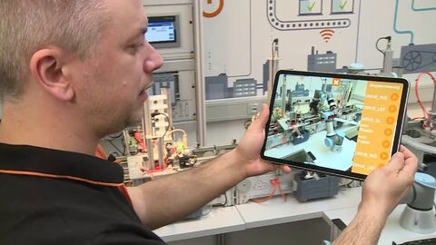 IMS Factory App: Controlling a factory in augmented reality
