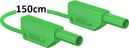 Safety measurement cable 4mm, 150cm/60", green, 600V CAT III ~1000V CAT II / 32A