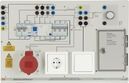 Wiring installation board: Distribution box with intallation circuits, FI-LS, RCD-B