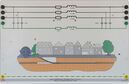 Cable transmission line model 12,5km/37,5km (7.8miles/23.3miles)