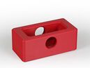 Workpiece, bottom section, red