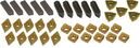 Set of cutting edges for turning machine