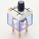 Potentiometer, 10kilohm, 0.5W lin., housing PS4-2                               