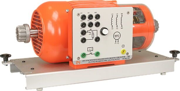 Lucas Nülle - Three-phase synchronous machine with smooth core rotor, 1kW