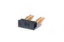 Connection plugs 2mm/7,5mm, black, gold plated