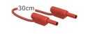 2mm safety measurement cable, 30cm, red                                         