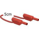 2mm safety measurement cable, 3cm, red                                          