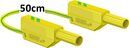 Safety measurement cable (4mm), 50cm, green/yellow  , 600V, CAT III ' 1000V, CAT II / 32A                            