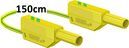 Safety measurement cable (4mm), 150cm, green/yellow,  600 V, CAT III ' 1000 V, CAT II / 32A