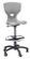SybaFlex workbench lean stool, height adjustable with circular footrest