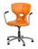 SybaFlex gas lift swivel chair (hard plastic chair) with armrests
