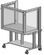 Mobile Experiment Trolley with Protective Housing for Robotics, SybaPro, 1200 mm