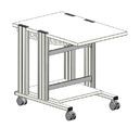 Mechatronics experiment trolley 600x760x900mm WxHxD