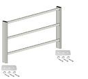 Experiment panel mounting frame for SybaLift tables, 1500 x 910 x 120 mm (2 levels)