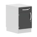 Under-table cabinet, floor standing, 1 drawer, 1 door, left-hinged     430 x 688 x 560m         