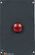 Single red signal light, insert for SybaPro system channel, 1 PU