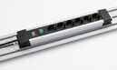 Multiple socket outlet, 6 fold, with illuminated switch
