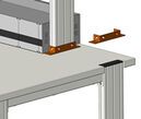 Aluminium-profile attachment for mounting on table, 1 pcs