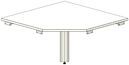 SybaPro corner table 800x800x760mm (with rear support foot)                     