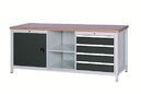 SybaWork workbench, 2000x750x859, 4 drawers, door, multiplex table top, 40 mm