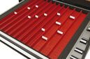 24-compartment recessed tray for drawers of internal dimensions 500 x 450 mm with front face of height 50 mm
