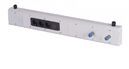 Function strip with 3x 230-V earth-contact sockets+switches, 2x compressed air outlets, 875x60x130mm