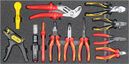 VDE tool set 1, pliers set (12 pieces), inlay size 300 x 600 mm