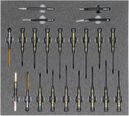 ESD/Electronic tool set 1, screwdriver set (22 parts), inlay size 500 x 450 mm