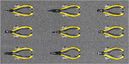 ESD/Electronic tool set 2, pliers set (9 parts), inlay size 300 x 600 mm