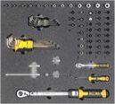 Automotive tool set 6, 1/4" socket insert set (71 parts), inlay size 500x450 mm
