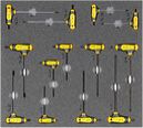 Automotive tool set 8, Allen/Torx screwdriver set (13 parts), inlay size 500x450m