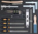 Refrigeration tool set 2, fine mechanics set (22 parts) inlay size 500 x 450 mm