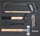 Refrigeration tool set 4, mechanics set (6 parts) inlay size 500 x 450 mm