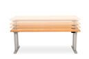 Height-adjustable, heavy-duty lab tables