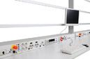 Power supply ducting for 19"/3HU panel inserts
